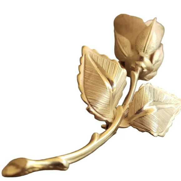 Giovanni Rose of Christ Brooch Gold Pin - Picture 8 of 9